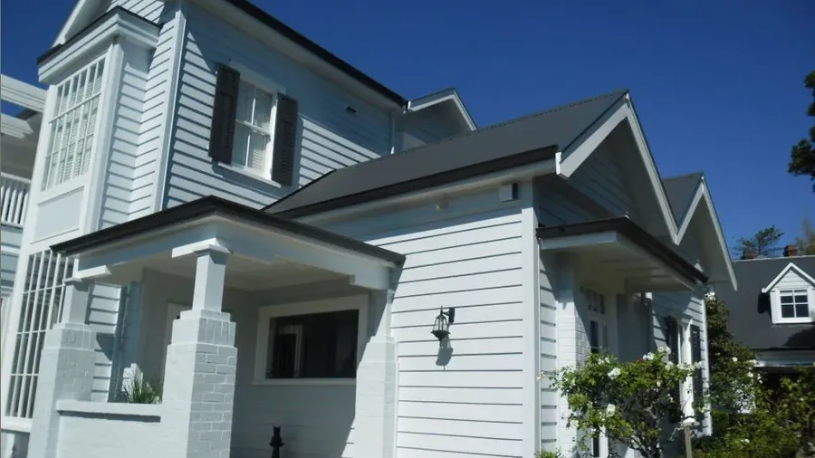 Coastal weatherboard home exterior maintained by My Homes Construct Ltd in North Shore Auckland