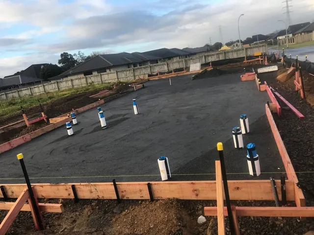 Concrete slab and foundation laying completed for an Auckland home by My Homes Construct Ltd
