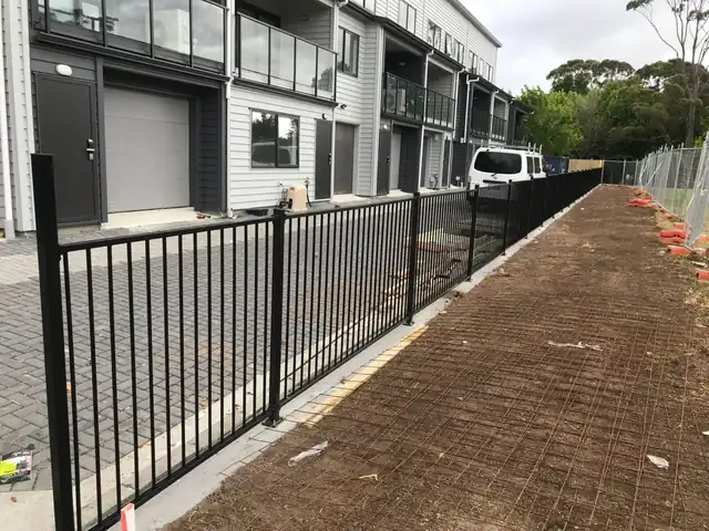 Timber fence build and installation, Auckland Timber fence build and installation in progress on an Auckland property
