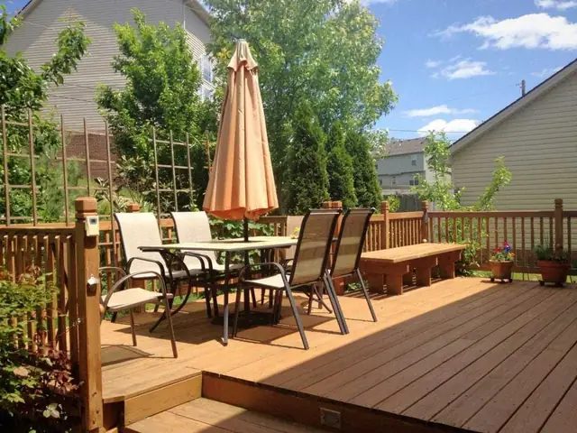 outdoor deck and fence maintenance finished to a professional standard