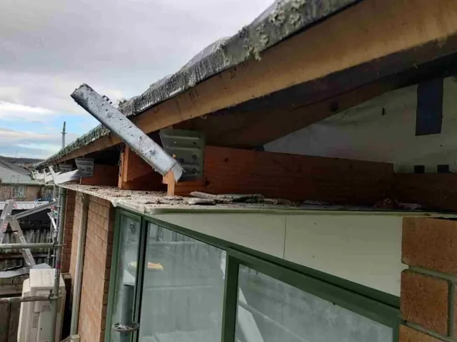 Completed fascia board rebuild protecting the roofline on a residential project in Auckland