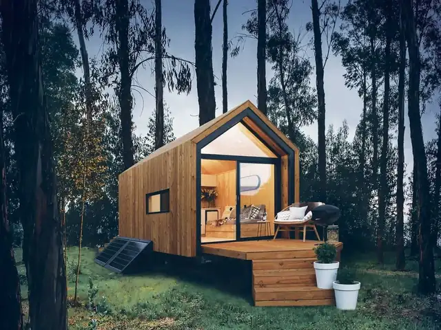 Completed tiny home and cabin build on a residential project in Auckland