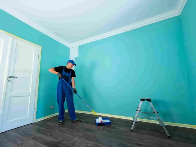 House painting work by professional painters, Auckland House painting work by professional painters in progress on an Auckland property
