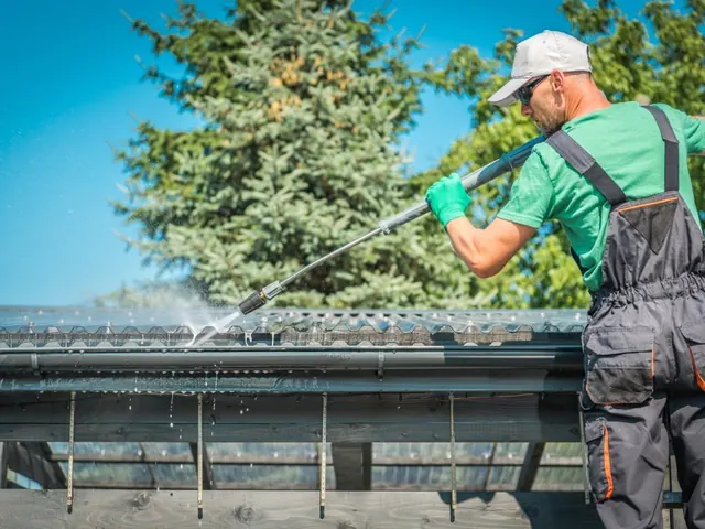 Roof cleaning and soft wash on a tiled roof, Auckland roof cleaning and soft wash on a tiled roof finished to a professional standard