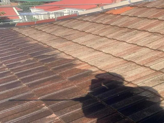 Roof cleaning and soft wash on a tiled roof, Auckland Completed roof cleaning and soft wash on a tiled roof on a residential project in Auckland