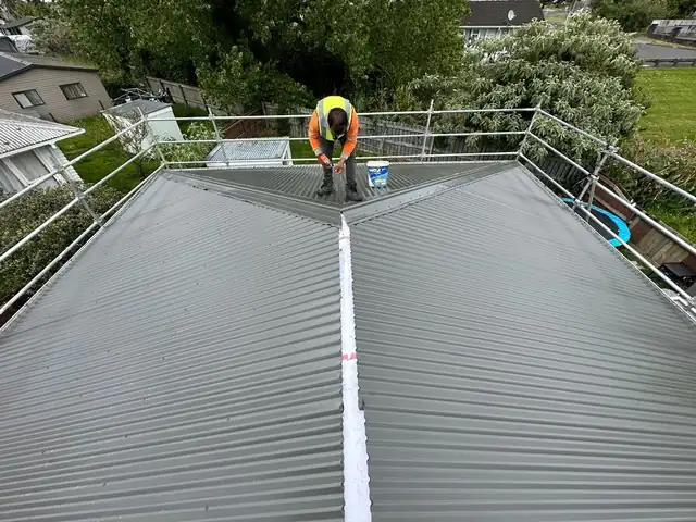 Completed roofing and re-roofing work on a residential home on a residential project in Auckland