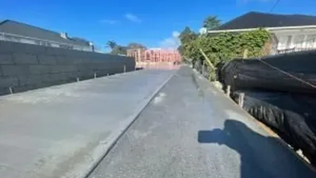 Concrete driveway construction and paving in Auckland by My Homes Construct Ltd