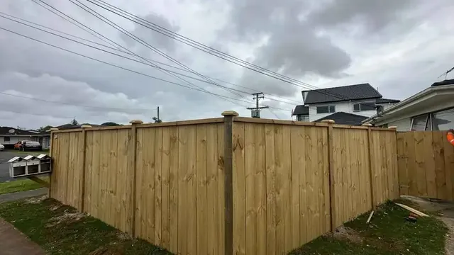 Timber fence build and installation in Auckland by My Homes Construct Ltd
